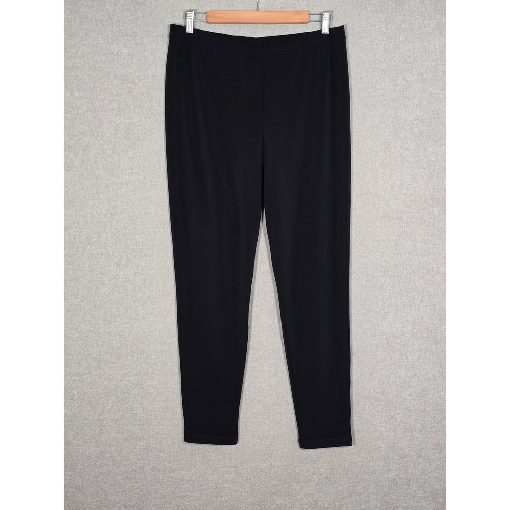 Vivian Wong Women's Black High Rise Full Length Comfort Stretch Leggings 12